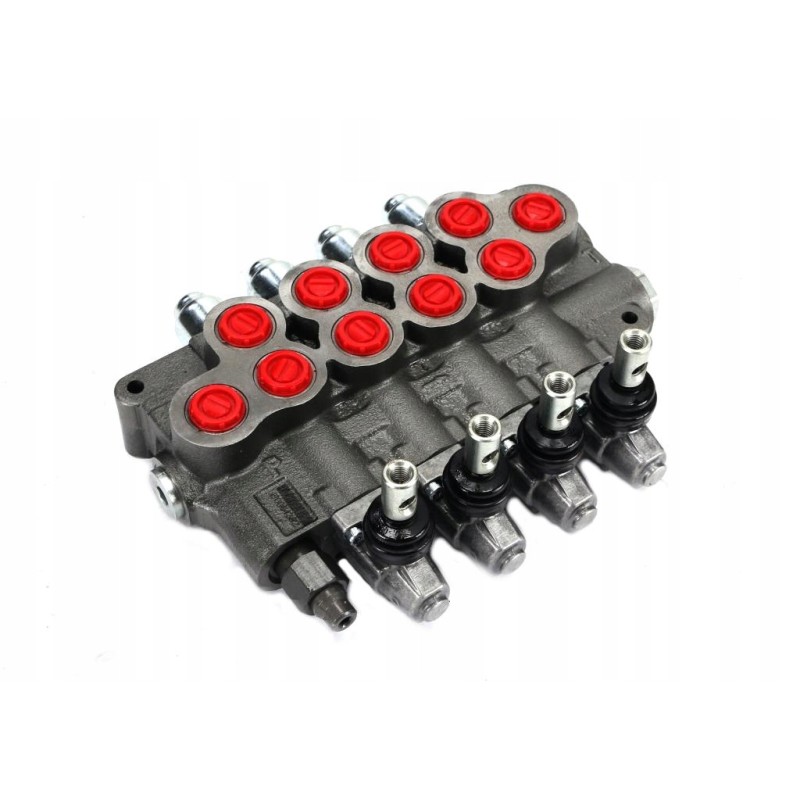 Manually controlled 4-section distributor, 80l min amv704