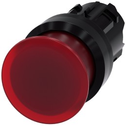 1 pcs - Siemens SIRIUS ACT Series Red Momentary Push Button Head, 22mm Cutout, IP66, IP67, IP69K