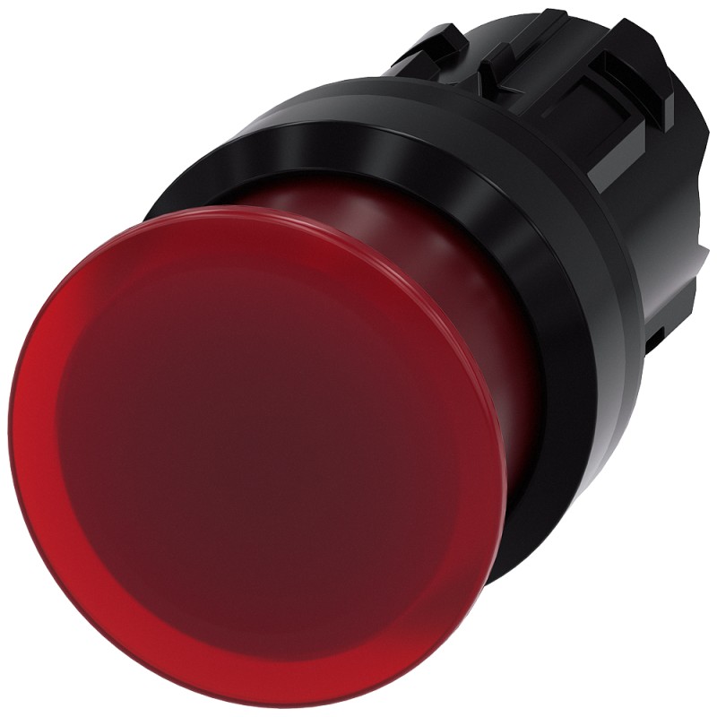 1 pcs - Siemens SIRIUS ACT Series Red Momentary Push Button Head, 22mm Cutout, IP66, IP67, IP69K