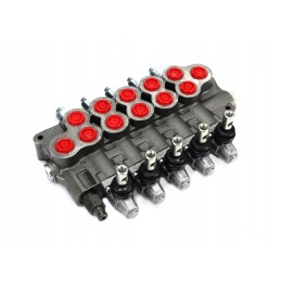 Manually controlled distributor, 5 sections, 80l min AMV705