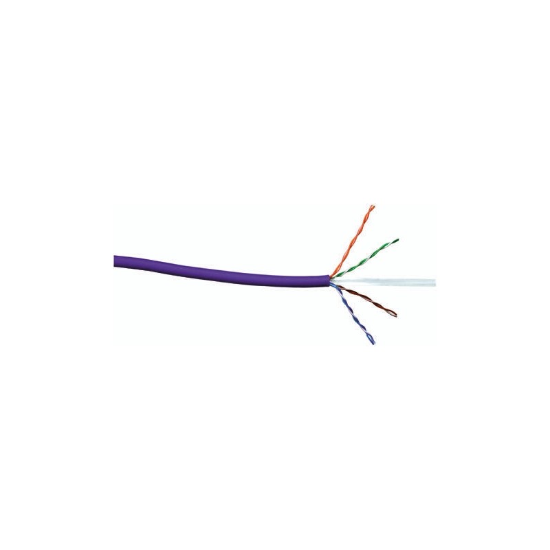 1 Reel of 305 M - RS PRO Cat6 Ethernet Cable, U/UTP, Purple LSZH Sheath, 305m, Low Smoke Zero Halogen (LSZH)