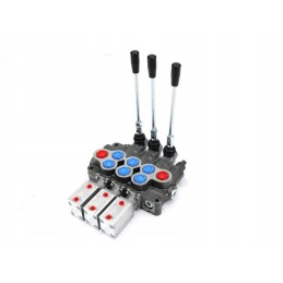 Hydraulic distributor 80 lm, 3 sections, manual and pneumatic control, all