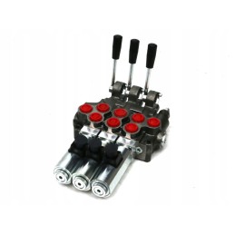 Hydraulic distributor 50 lm, 3 sections, manual and electric control, 24 dc ro