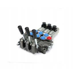 Hydraulic distributor 50 lm, 3 sections, manual and electric control, 12 dc