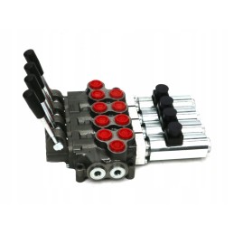 Hydraulic distributor 50 lm, 4 sections, manual and electric control, 24 dc ro