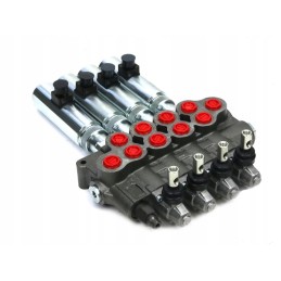 Hydraulic distributor 80 lm, 4 sections, manual and electric control, 24 dc ro