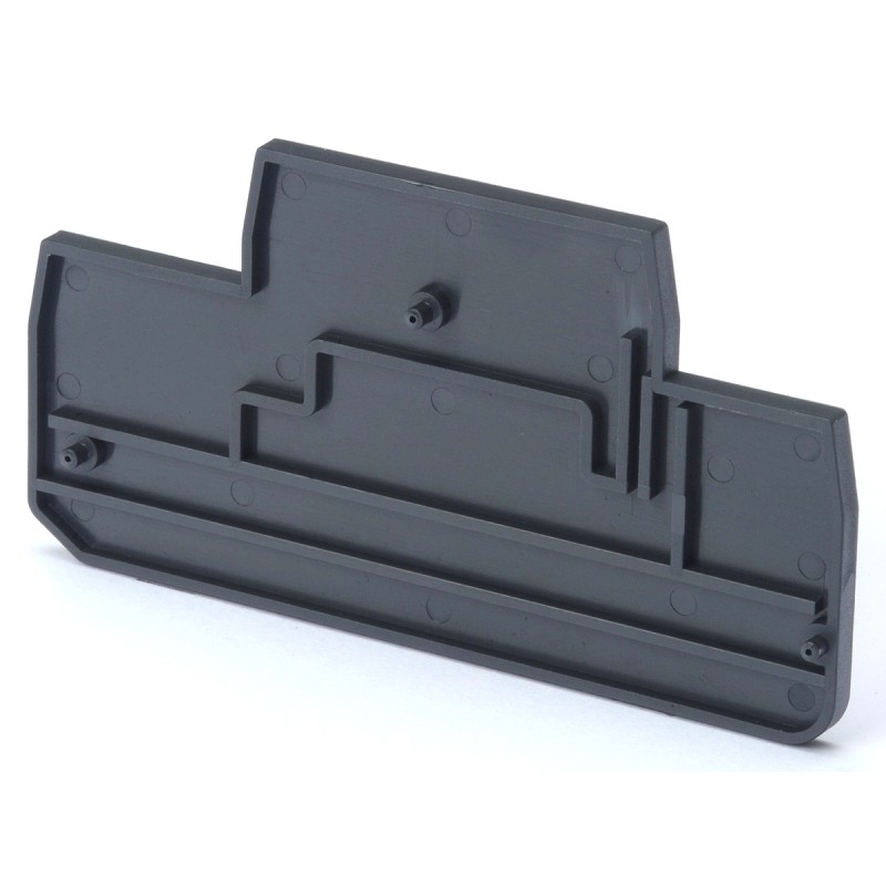 10 pcs - XW5E End Cover for use with XW5G-P1.5-1.1-2 Grounding Terminal Block, XW5T-P1.5-1.1-2 Feed Through Terminal Block