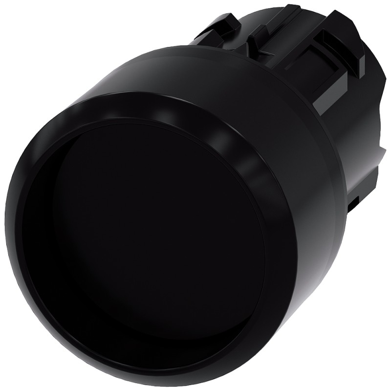 1 pcs - Siemens SIRIUS ACT Series Black Momentary Push Button Head, 22mm Cutout, IP66, IP67, IP69K