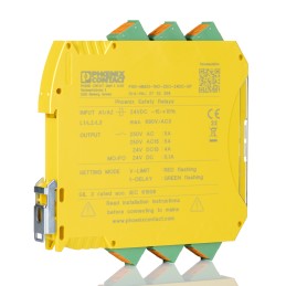 1 pcs - Phoenix Contact Dual-Channel Two Hand Control Safety Relay, 24V dc, 1 Safety Contacts