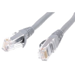 1 pcs - RS PRO Cat6 Male RJ45 to Male RJ45 Ethernet Cable, U/UTP, Grey LSZH Sheath, 0.5m