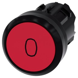 1 pcs - Siemens 3SU1000 Series Red Momentary Push Button Head, 22mm Cutout, IP66, IP67, IP69K