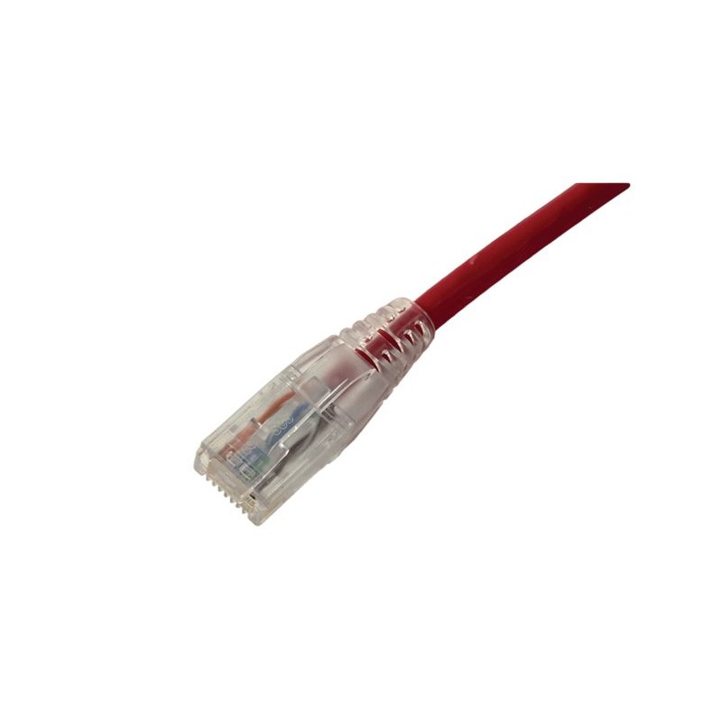 1 pcs - Amphenol Industrial Cat6 RJ45 to RJ45 Ethernet Cable, Unshielded, Red, 5m