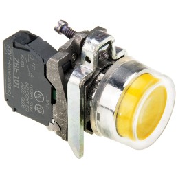 1 pcs - Schneider Electric Harmony XB4 Series Push Button, Panel Mount, 22mm Cutout, SPST, IP66, IP67