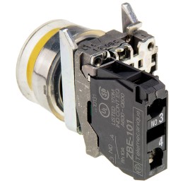 1 pcs - Schneider Electric Harmony XB4 Series Push Button, Panel Mount, 22mm Cutout, SPST, IP66, IP67