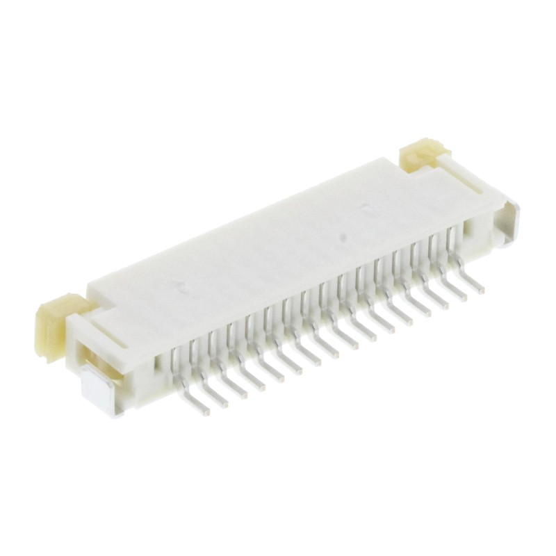 10 pcs - Molex, Easy-On, 52207 1mm Pitch 16 Way Right Angle Female FPC Connector, ZIF Top Contact