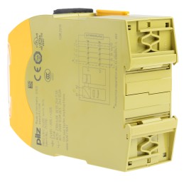 1 pcs - Pilz Dual-Channel Safety Switch Safety Relay, 24V dc, 4 Safety Contacts