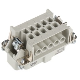 1 pcs - Epic Contact Heavy Duty Power Connector Module, 16A, Male, H-BE Series, 10 Contacts