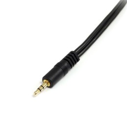 1 pcs - StarTech.com Male 3.5mm Stereo Jack to Female 3.5mm Stereo Jack x 2 Aux Cable, Black, 150mm