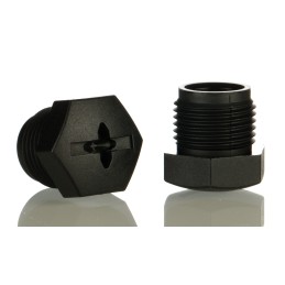 10 pcs - Hirschmann Male Dust Cap IP67 Rated, Nylon