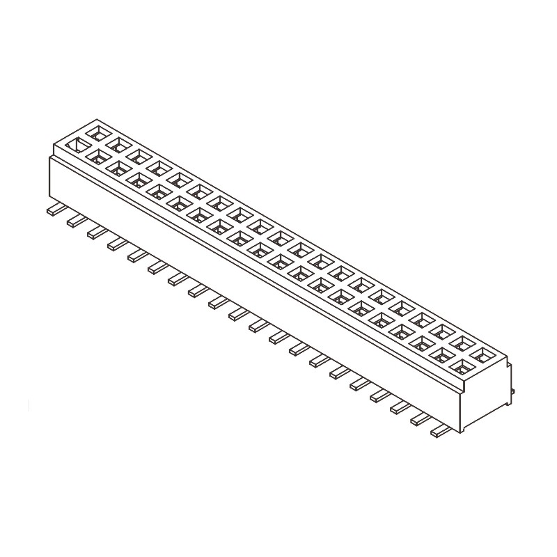 1 pcs - Samtec CLM Series Straight Surface Mount PCB Socket, 20-Contact, 2-Row, 1mm Pitch, Solder Termination