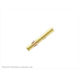 10 pcs - Souriau Female Crimp Circular Connector Contact, Contact Size 16, Wire Size 16 - 14 AWG