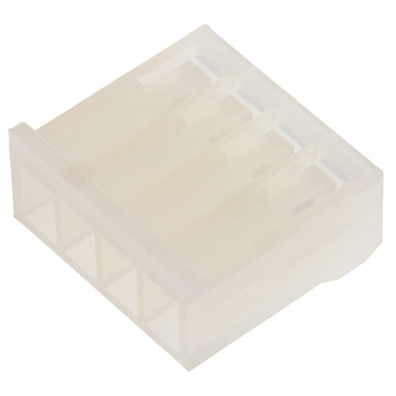 10 pcs - Molex, SPOX Female Connector Housing, 3.96mm Pitch, 4 Way, 1 Row
