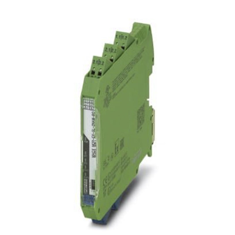 1 pcs - Phoenix Contact 2 Channel Galvanic Barrier, Isolating Amplifier, NAMUR Sensor, Switch Input, Relay Output, ATEX