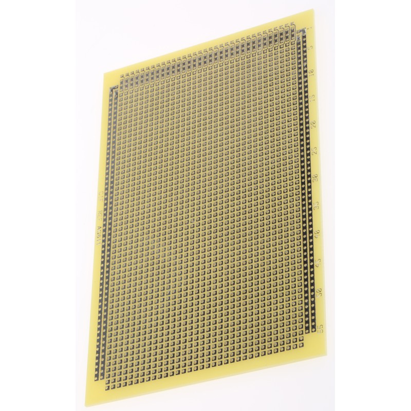 1 pcs - CIF Single Sided Matrix Board FR4 1mm Holes, 2.54 x 2.54mm Pitch, 160 x 100 x 1.6mm