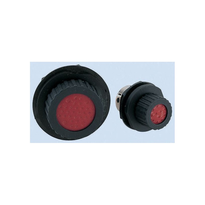 1 pcs - ITT Cannon Circular Connector, 12 Contacts, Panel Mount, Socket, Male, IP67, Trident Neptune Series