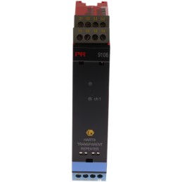 1 pcs - PR Electronics 9100 Series Transparent Repeater, Current Input, Current, Relay Output, 19.2 - 31.2V dc Supply,