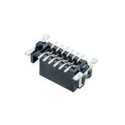 5 pcs - HARWIN M55-600 Series Vertical Surface Mount PCB Connector, 12-Contact, 2-Row, 1.27mm Pitch, Solder Termination