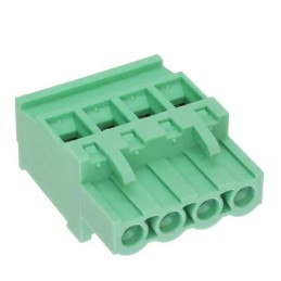 1 pcs - RS PRO 5.08mm Pitch 4 Way Pluggable Terminal Block, Plug, Free Hanging (In Line)