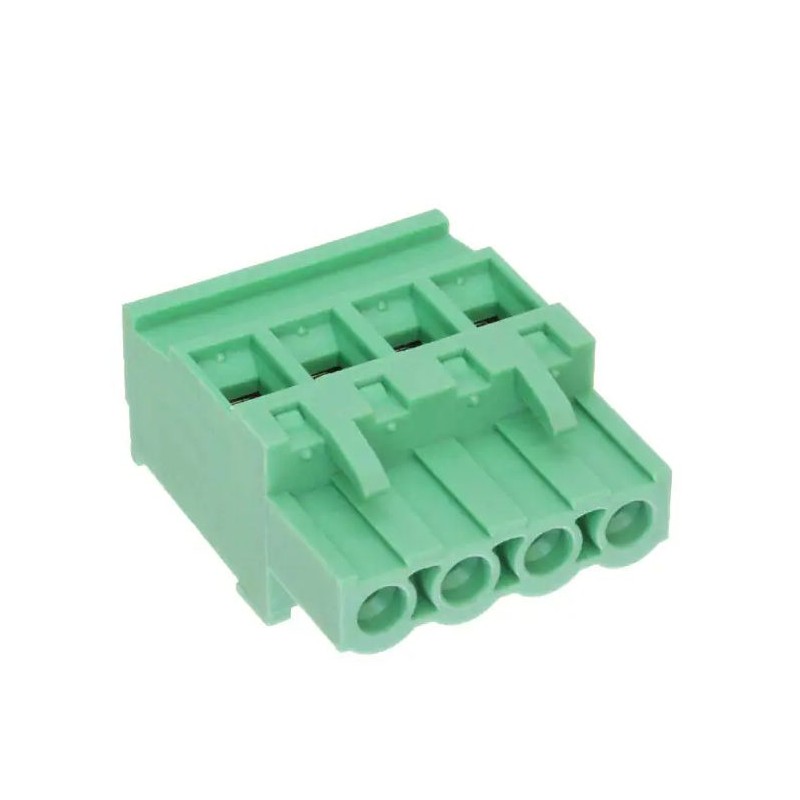 1 pcs - RS PRO 5.08mm Pitch 4 Way Pluggable Terminal Block, Plug, Free Hanging (In Line)