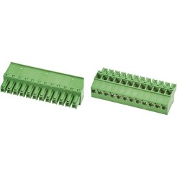 1 pcs - TE Connectivity 3.81mm Pitch 13 Way Pluggable Terminal Block, Plug, Cable Mount, Screw Down Termination