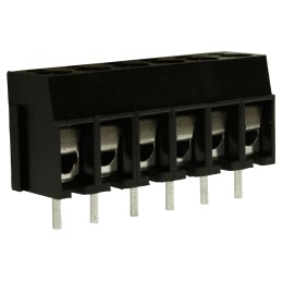 10 pcs - RS PRO PCB Terminal Block, 6-Contact, 5mm Pitch, Through Hole Mount, 1-Row, Screw Termination