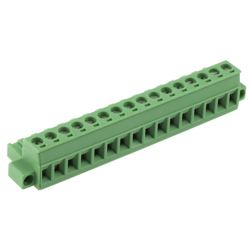 1 pcs - Phoenix Contact 5.08mm Pitch 16 Way Pluggable Terminal Block, Plug, Plug-In, Screw Termination