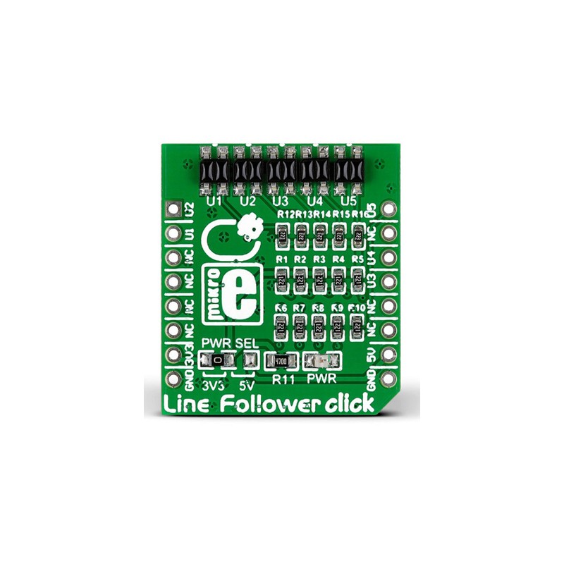 1 pcs - MikroElektronika Line Follower Click mikroBus Click Board for QRE1113