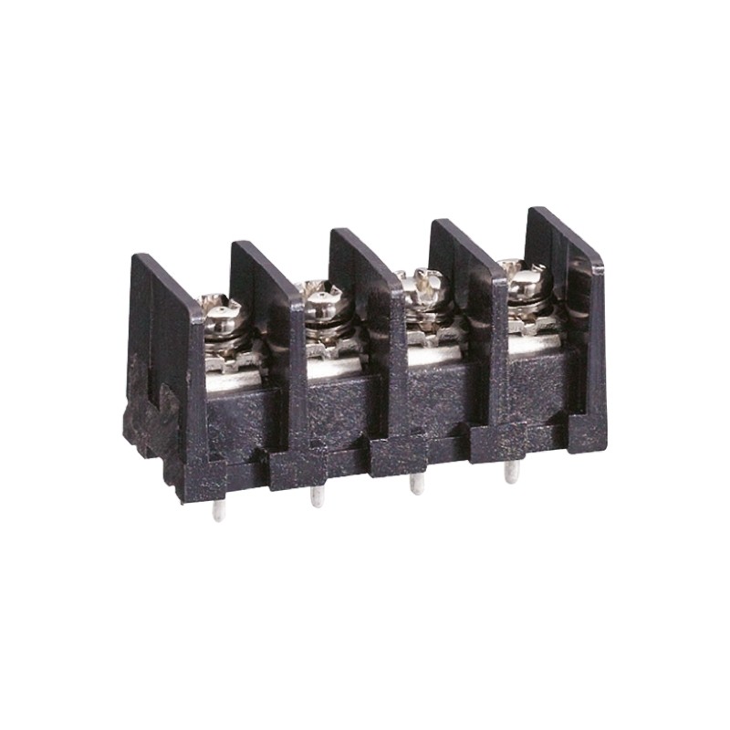 1 pcs - Sato Parts Barrier Strip, 4 Contact, 7.62mm Pitch, 1 Row, 10A, 250 V, Solder Termination