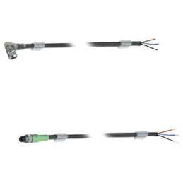 1 pcs - Phoenix Contact Straight Male 3 way M8 to Unterminated Sensor Actuator Cable, 1.5m