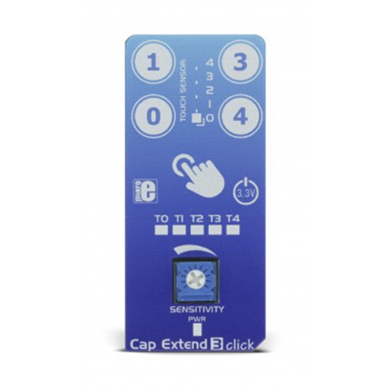 1 pcs - MikroElektronika Cap Extend 3 Click mikroBus Click Board for MTCH105