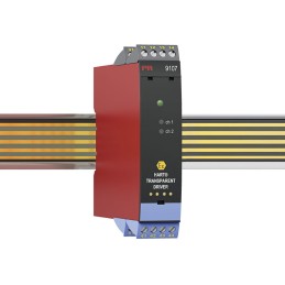 1 pcs - PR Electronics 9100 Series HART Transparent Driver, Current Input, Current, Relay Output, 19.2 - 31.2V dc