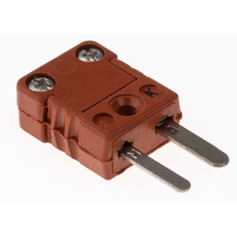 1 pcs - RS PRO High Temperature Thermocouple Connector for Use with Type K Thermocouple, Miniature Size, IEC Standard