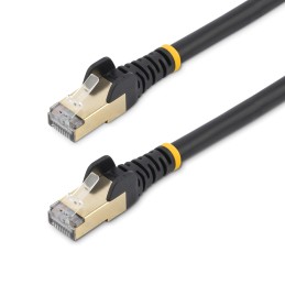 1 pcs - StarTech.com Cat6a Male RJ45 to Male RJ45 Ethernet Cable, STP, Black PVC Sheath, 0.5m, CMG Rated