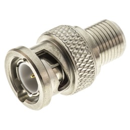 1 pcs - Radiall, Plug Cable Mount BNC Connector, 75Ω, Crimp Termination, Straight Body