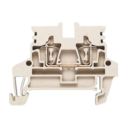 10 pcs - Weidmuller Z Series Beige Feed Through Terminal Block, 0.5 - 4mm², Single-Level, Clamp Termination