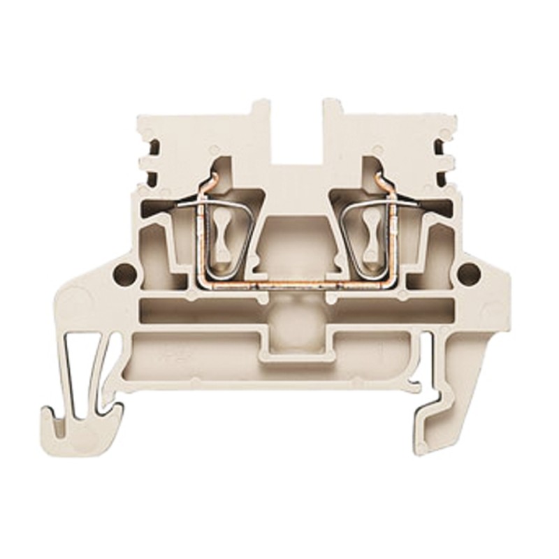 10 pcs - Weidmuller Z Series Beige Feed Through Terminal Block, 0.5 - 4mm², Single-Level, Clamp Termination