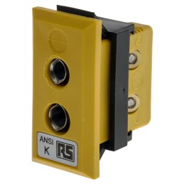 1 pcs - RS PRO Fascia Thermocouple Connector for Use with Type K Thermocouple, Standard Size, ANSI Standard