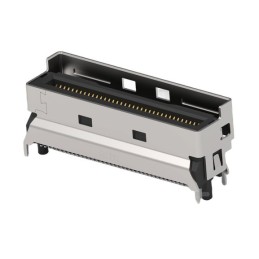 1 pcs - TE Connectivity, Mini Cool Edge I/O Surface Mount Mini I/O Connector Plug, 74 Way, Shielded