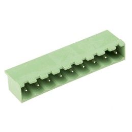 10 pcs - RS PRO 5.08mm Pitch 9 Way Pluggable Terminal Block, Header, Through Hole, Solder Termination