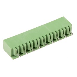 10 pcs - RS PRO 5.08mm Pitch 9 Way Pluggable Terminal Block, Header, Through Hole, Solder Termination